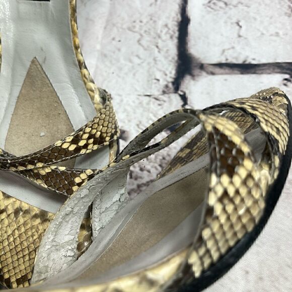 8 STUART WEITZMAN so sexy Python skin Sandals GUC - Picture 7 of 15